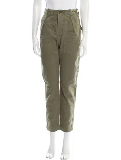 Pre-owned Favorite Daughter Straight Leg Pants In Green