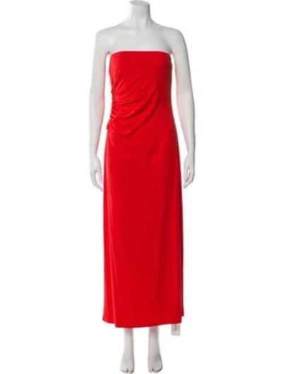 Pre-owned Favorite Daughter Strapless Long Dress W/ Tags In Red