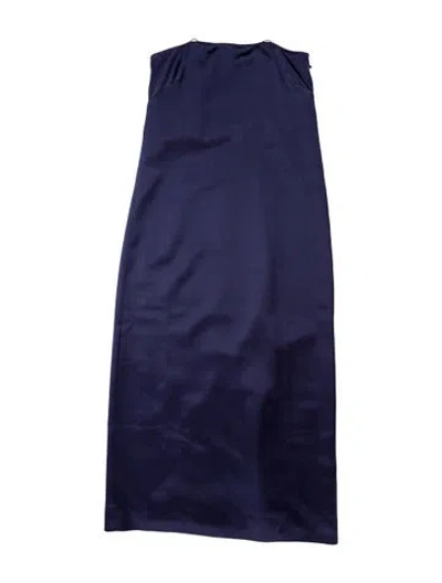 Pre-owned Favorite Daughter Strapless Midi Length Dress In Blue