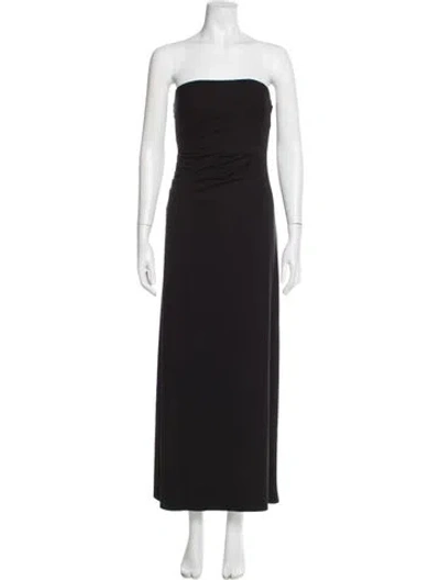 Pre-owned Favorite Daughter Strapless Midi Length Dress In Gray