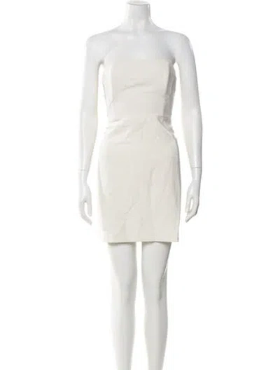 Pre-owned Favorite Daughter Strapless Mini Dress In White