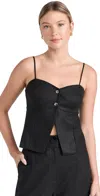 FAVORITE DAUGHTER STRAPPY CAMI TOP BLACK