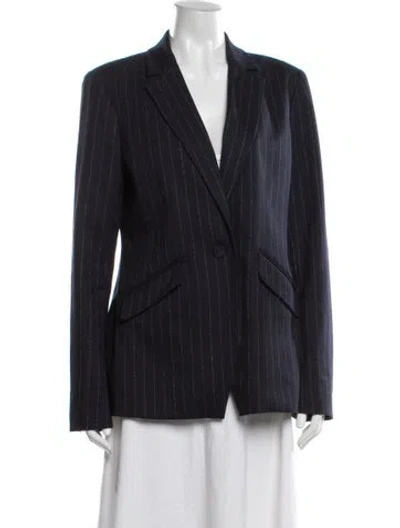 Pre-owned Favorite Daughter Striped Blazer In Blue