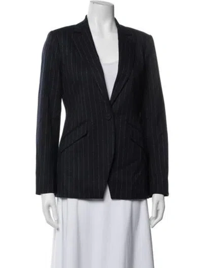 Pre-owned Favorite Daughter Striped Blazer In Blue