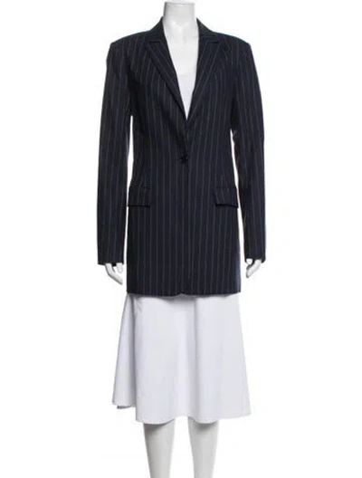 Pre-owned Favorite Daughter Striped Blazer In Blue