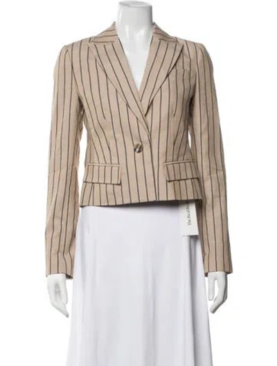 Pre-owned Favorite Daughter Striped Blazer In Neutrals