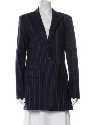 Pre-owned Favorite Daughter Striped Coat In Blue