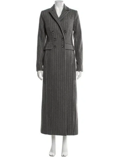 Pre-owned Favorite Daughter Striped Coat In Gray