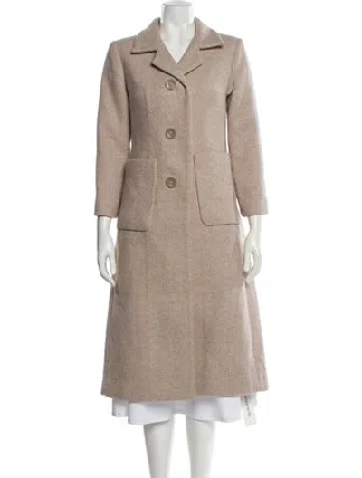 Pre-owned Favorite Daughter Striped Coat In Neutral