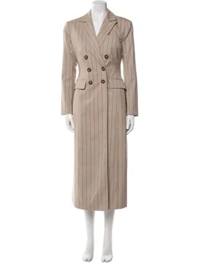 Pre-owned Favorite Daughter Striped Jacket In Neutral