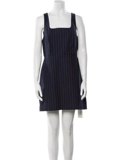 Pre-owned Favorite Daughter Striped Mini Dress In Blue