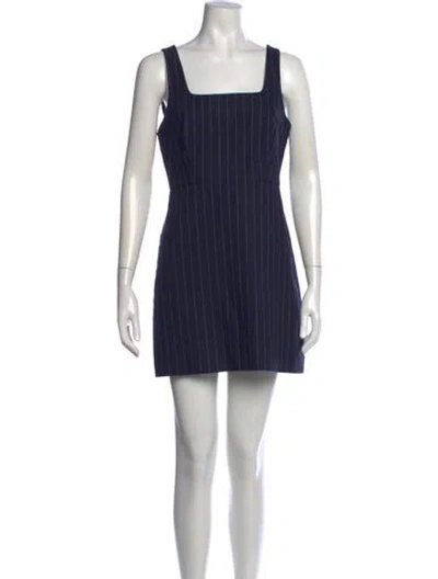 Pre-owned Favorite Daughter Striped Mini Dress In Blue