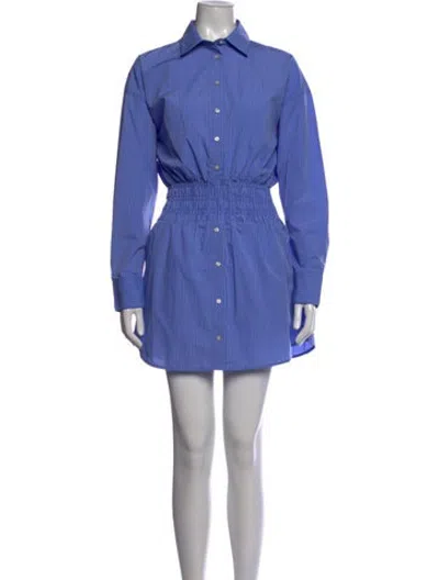 Pre-owned Favorite Daughter Striped Mini Dress In Blue