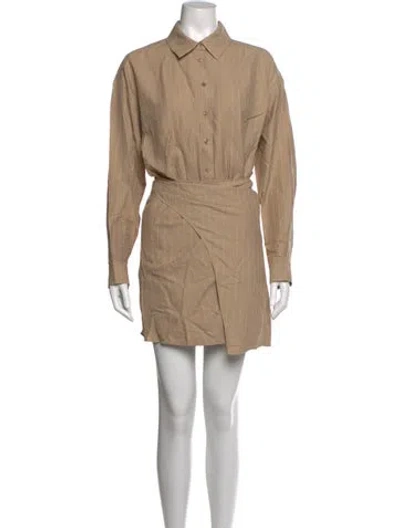 Pre-owned Favorite Daughter Striped Mini Dress W/ Tags In Neutral