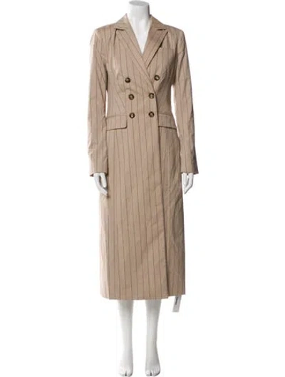 Pre-owned Favorite Daughter Striped Peacoat W/ Tags In Neutral