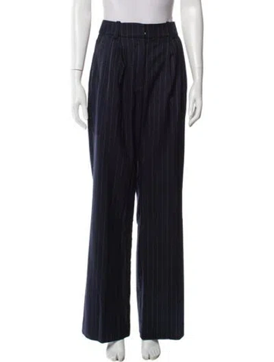 Pre-owned Favorite Daughter Striped Straight Leg Pants W/ Tags In Blue