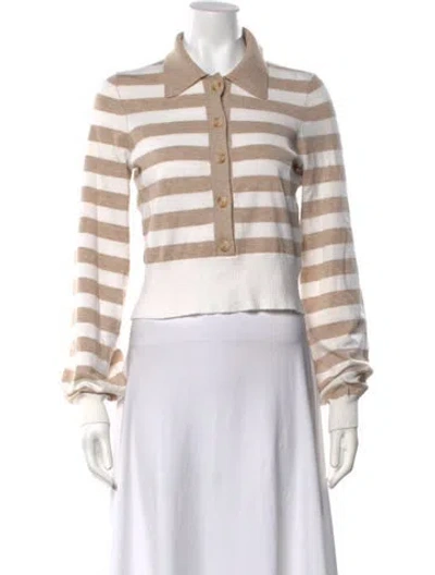 Pre-owned Favorite Daughter Striped Sweater In Neutrals