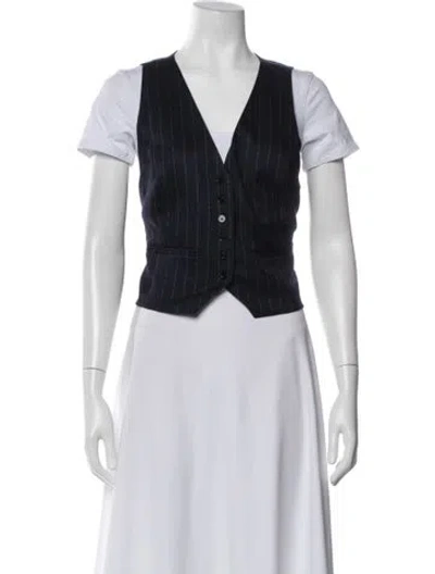 Pre-owned Favorite Daughter Striped Vest W/ Tags In Gray