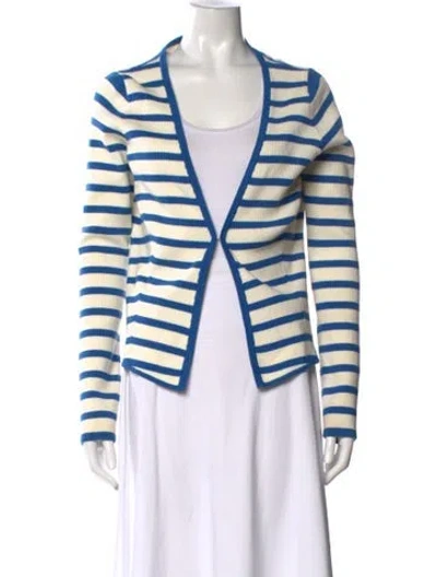 Pre-owned Favorite Daughter Striped V-neck Sweater In Multi