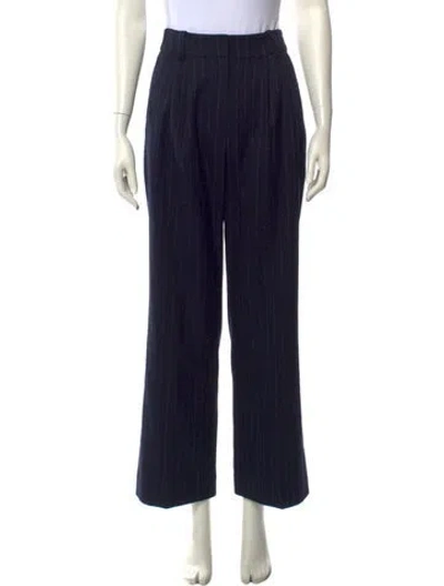 Pre-owned Favorite Daughter Striped Wide Leg Pants In Blue