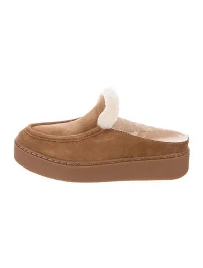 Pre-owned Favorite Daughter Suede Mules W/ Tags In Brown
