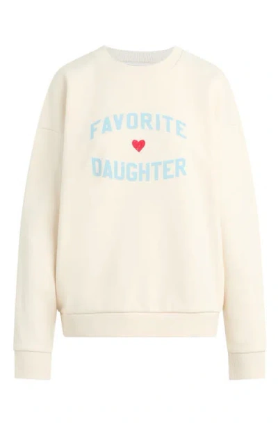 Favorite Daughter Sweatshirt In Gardenia W/baby B