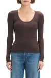 Favorite Daughter Take It Easy Wool Sweater In Brown