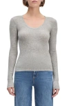 Favorite Daughter Take It Easy Wool Sweater In Gray