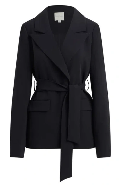 Favorite Daughter The Adrienne Belted Blazer In Black