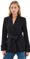 Favorite Daughter The Adrienne Belted Blazer In Black