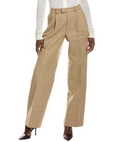 Favorite Daughter The Agnes Wool-blend Pant In Brown