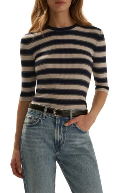 Favorite Daughter The Amelia Elbow Sleeve Wool Sweater In Multi