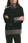 Favorite Daughter The Andi Sweater In Black/grey