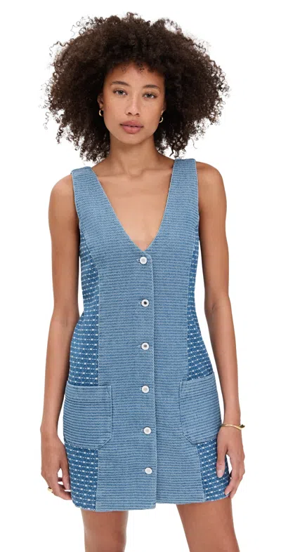 Favorite Daughter The Arlo Vest Dress Berlin In Blue