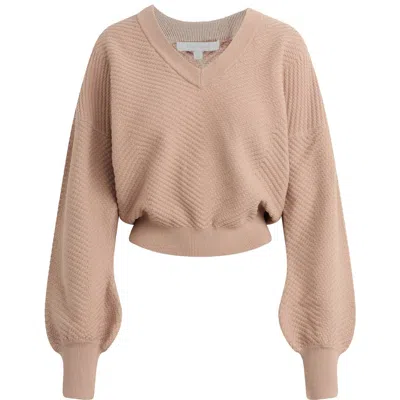 Favorite Daughter The Ava Crop Sweater In Brown