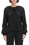 Favorite Daughter The Because Of You Ruffle Top In Black