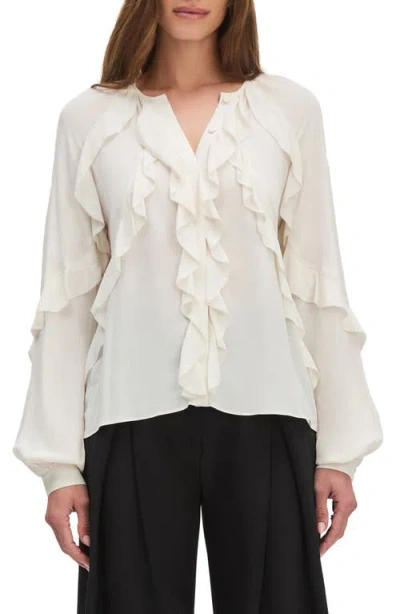 Favorite Daughter The Because Of You Ruffle Top In White