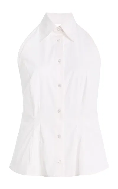 Favorite Daughter The Behind The Bow Cotton-blend Top In White
