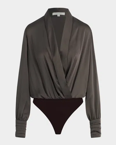 Favorite Daughter The Better Off Bodysuit In Brown