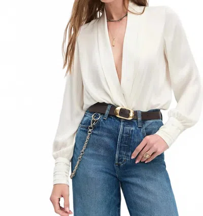 Favorite Daughter The Better Off Bodysuit In Ivory In Neutral