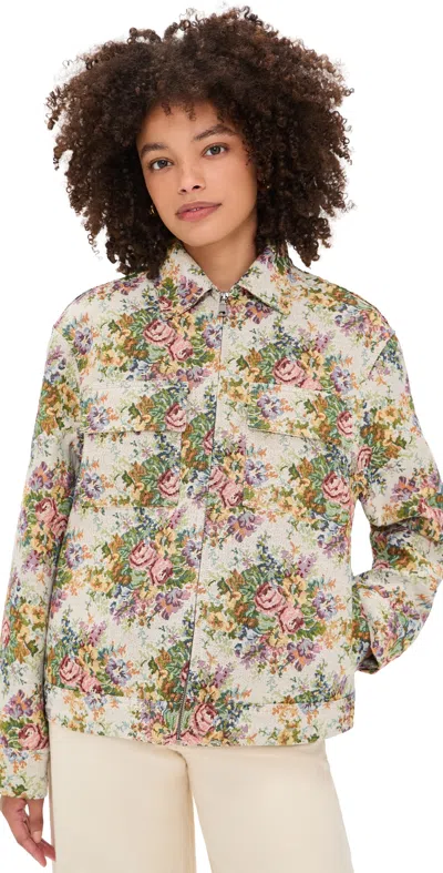 Favorite Daughter The Birdie Jacket Floral Jacquard In Multi