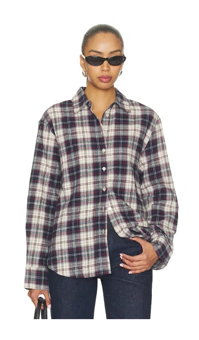 Favorite Daughter The Boyfriend Shirt In Blue