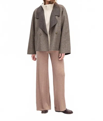 Favorite Daughter The Cameron Plaid Oversized Coat In Dorset Plaid In Gray