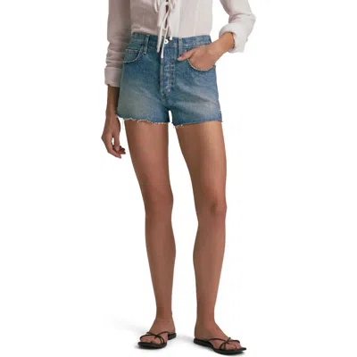 Favorite Daughter The Caroline High Waist Cutoff Denim Shorts