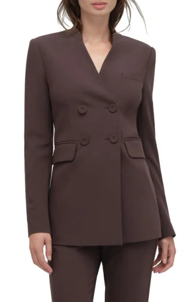 Favorite Daughter The Celeste Double Breasted Blazer In Brown