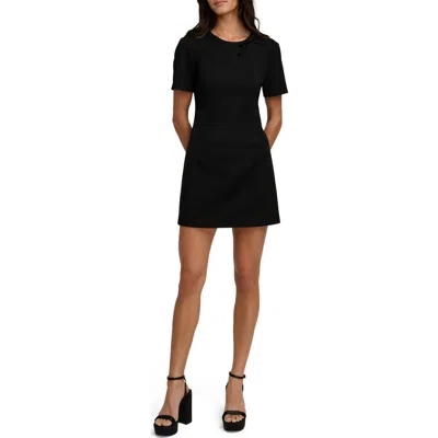 Favorite Daughter The Cherie Bow-embellished Mini Dress In Black
