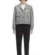 Favorite Daughter The City Bomber In Grey Houndstooth In Gray
