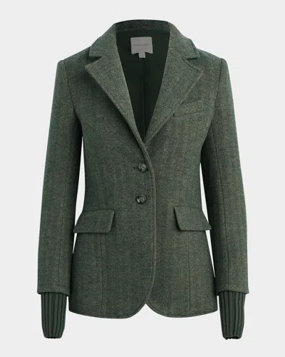 Favorite Daughter The City Single-breasted Blazer In Green
