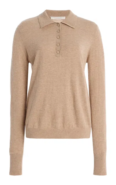 Favorite Daughter The Cleo Wool-cashmere Top In Brown