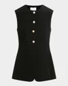 Favorite Daughter The Clocking In Long Vest In Black